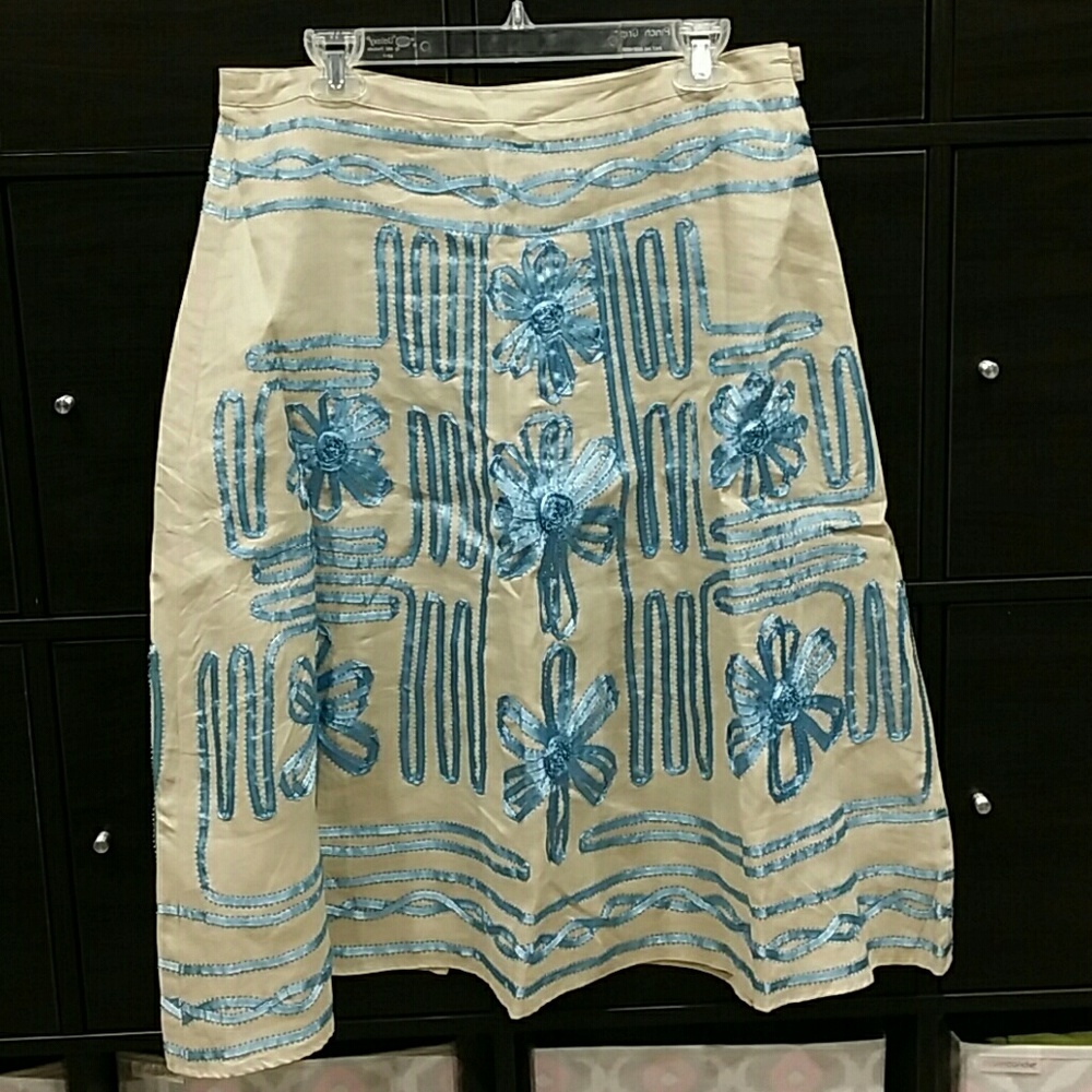 Linen A-line skirt new without tags